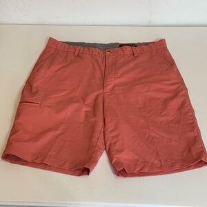 Greg Norman Collection Salmon Flat Front Shorts